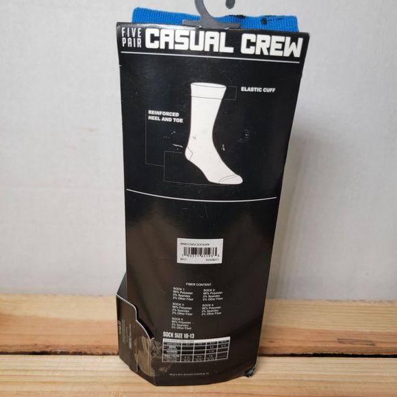 5 Pair Classic Activision Games Casual Crew Socks - Sock Size 10-13 NWT - Picture 6 of 7